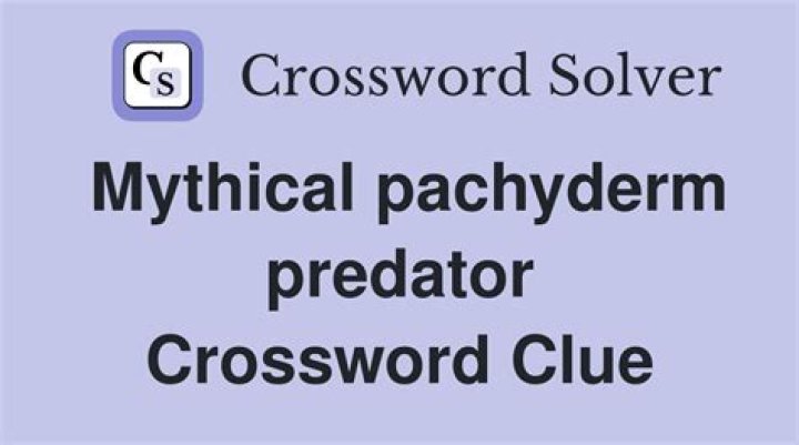 Dapper pachyderm NYT Crossword Clue