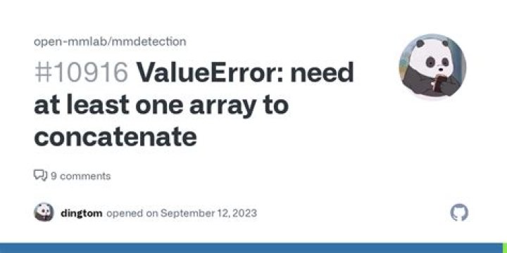 ValueError: need at least one array to concatenate